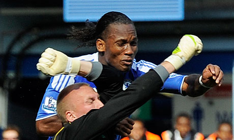 Didier Drogba Knocked Out