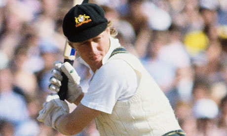 Kim Hughes in action for Australia