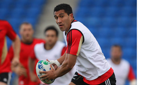 Mils Muliaina of the All Blacks
