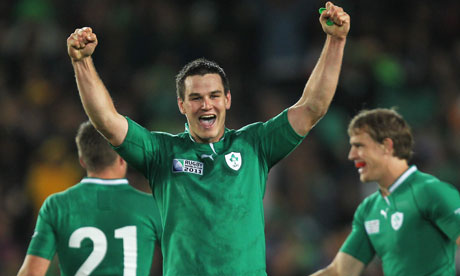 Jonathan Sexton celebrates