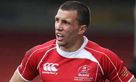Russia's Rugby World Cup wing Vasily Artemyev