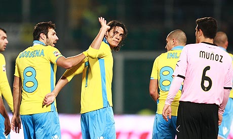 Edinson Cavani scored against his old club 