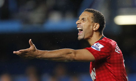 Manchester United's English defender Rio