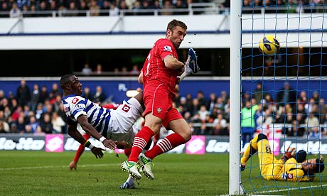 Southampton's Ricky Lambert scores