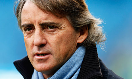 Manchester City's manager, Roberto Mancini