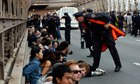 Occupy protesters, Brooklyn bridge