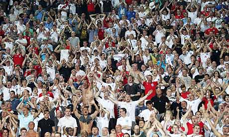 England supporters during the national team's victory over Bulgaria last September