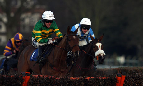 Qaspal and Tony McCoy race over hurdles