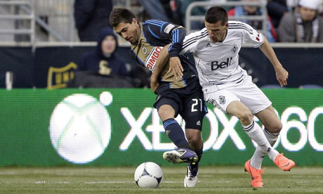 Michael Farfan, Philadelphia Union, and Sebastien Le Toux, Vancouver Whitecaps