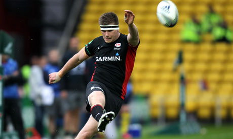 Owen Farrell kicked three penalties for Saracens against Newcastle
