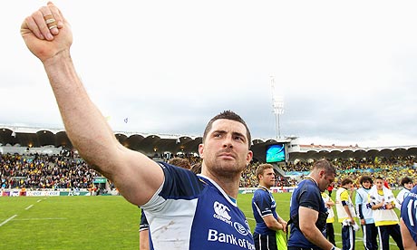 Rob Kearney of Leinster celebrates