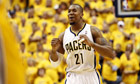 Indiana Pacers' David West vs Miami Heat