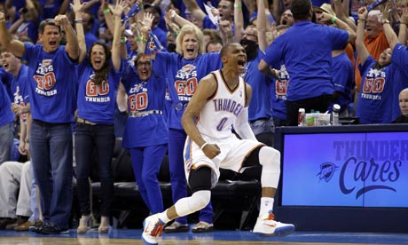 Oklahoma City Thunder's Russell Westbrook vs LA Lakers