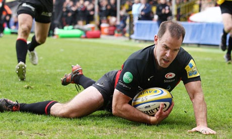 Charlie Hodgson scores a try