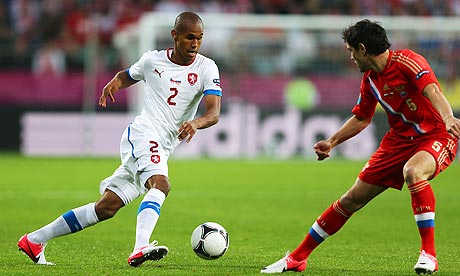 Czech Republic's Theodor Gebre Selassie was aware he was being abused by Russia fans