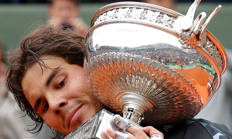 Rafael Nadal with the French