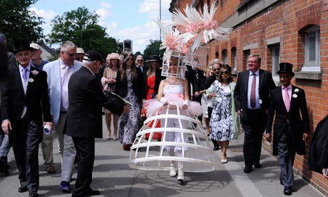 Lifestyle Auto Horse Racing on Anneka Tanaka Svenska Wears A Bird Cage Outfit Created By Milliner