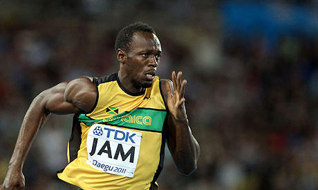 Sprinting Usain Bolt