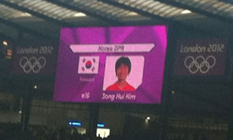 South Korea flag for North Korea players