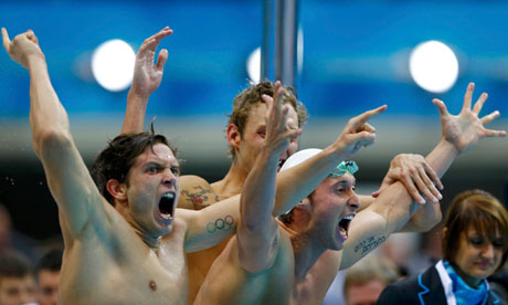France's men's 4x100m freestyle relay team 