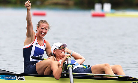 Heather Stanning, right, and Helen Glover