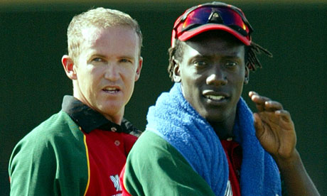 Andy Flower and Henry Olonga