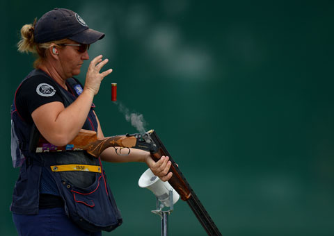 Kimberly Rhode won skeet gold