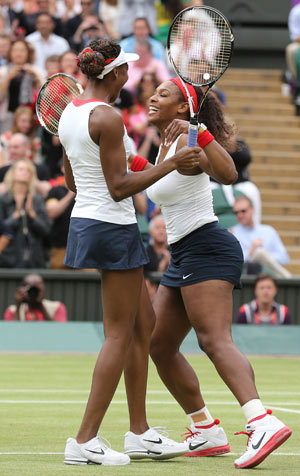 Venus and Serena Williams win doubles tennis gold