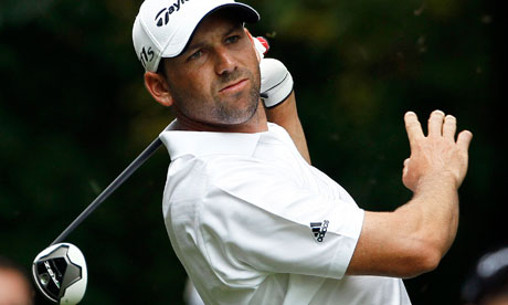 Sergio Garcia on Sergio Garcia Watches His Tee Shot On The 2nd Hole During Final Round