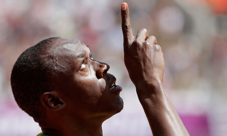 Usain Bolt at Olympic Stadium