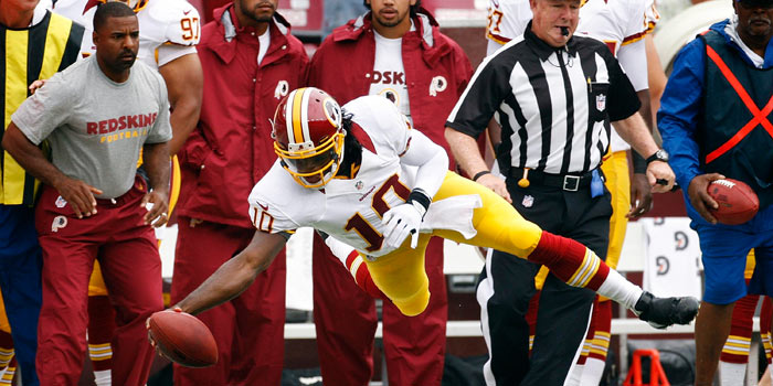 Washington Redskins quarterback Robert Griffin III