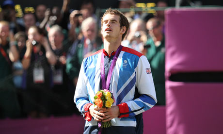 Andy Murray after winning Olympic gold
