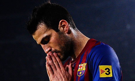 Cesc Fabregas Barca on Cesc F  Bregas Unhappy At Barcelona Bit Part Role Under Tito Vilanova