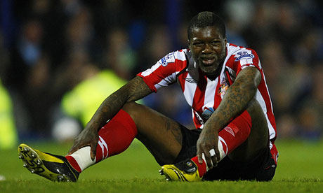 All seven of Djibril Cissé's shots for Sunderland against West Ham in November 2008 were off target
