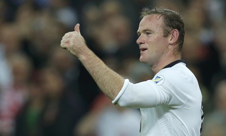 Wayne Rooney scored England's first goal in their crucial 2-0 victory over Poland on Tuesday