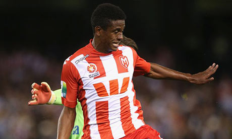 Melbourne Heart's Golgol Mebrahtu 