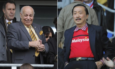 Hull's Assem Allam and Cardiff's Vincent Tan