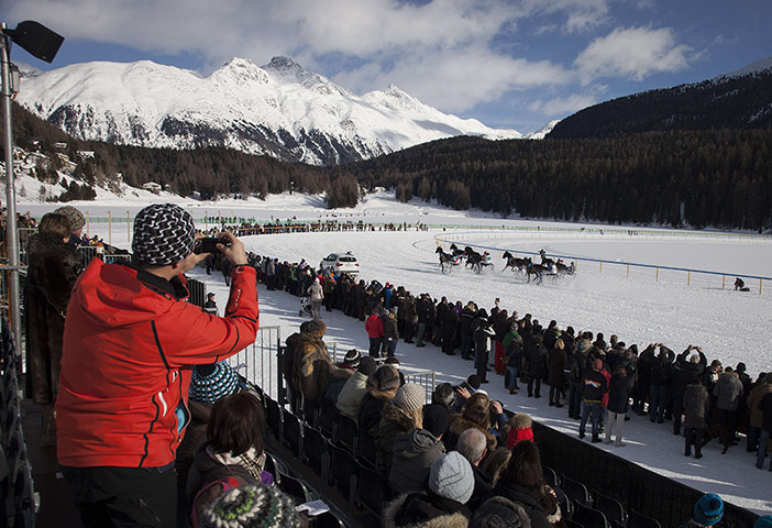 White Turf Racing: St Mortiz White Turf Racing - In Pictures