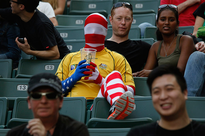 Rugby Sevens fans: Rugby Sevens South Stand – In Pictures