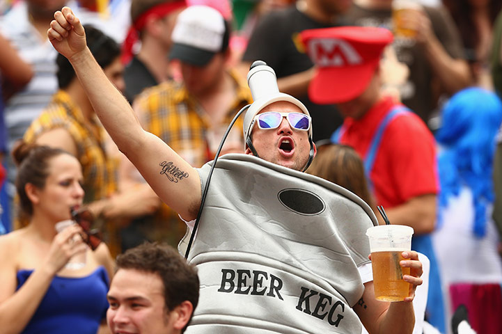 Rugby Sevens fans: Rugby Sevens South Stand – In Pictures