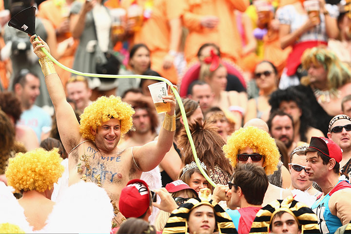 Rugby Sevens fans: Rugby Sevens South Stand – In Pictures