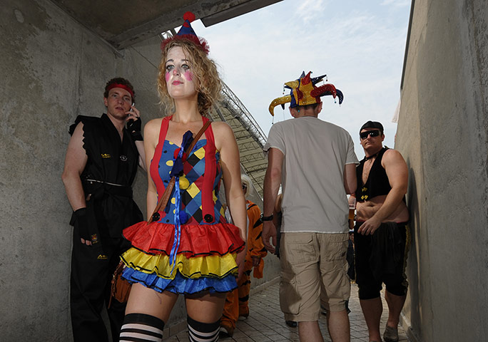 Rugby Sevens fans: Rugby Sevens South Stand – In Pictures