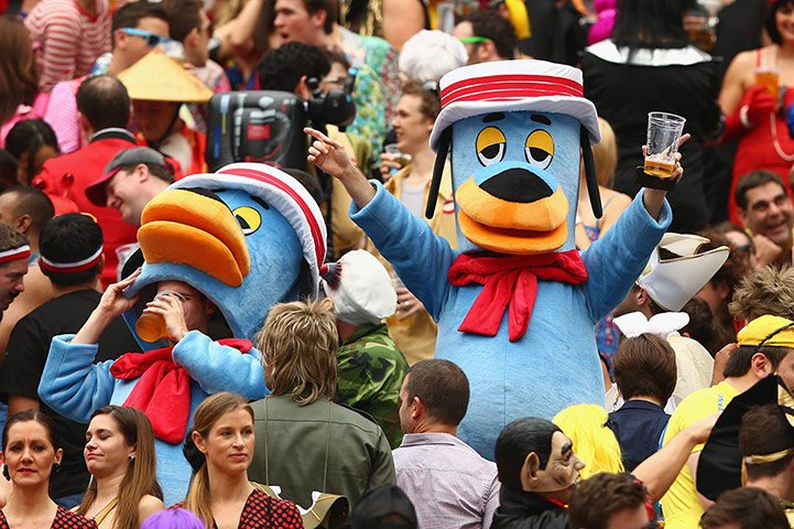 Rugby Sevens fans: Rugby Sevens South Stand – In Pictures