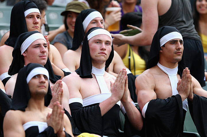 Rugby Sevens fans: Rugby Sevens South Stand – In Pictures