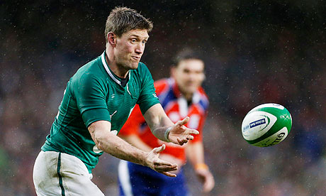 Ronan O'Gara in action for Ireland