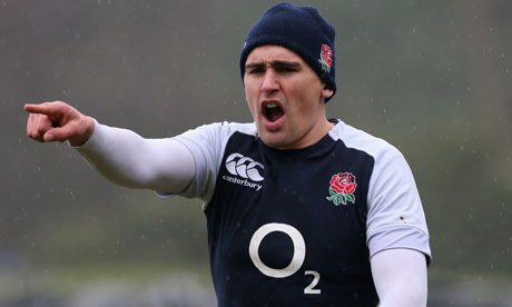 Toby Flood at England training session