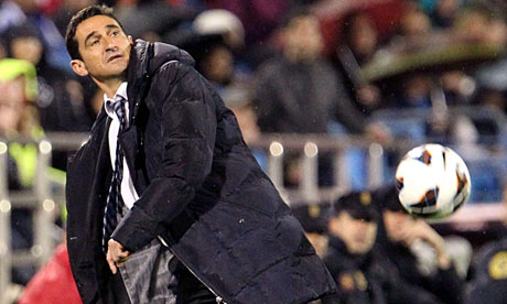 Real Zaragoza's coach, Manolo Jiménez