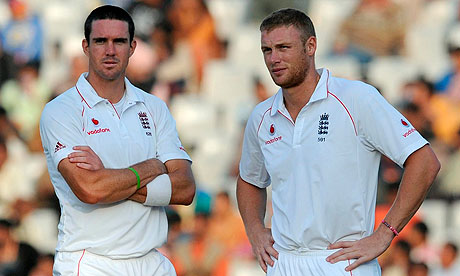 Kevin Pietersen, left, and Andrew Flintoff