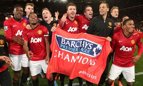 Manchester United celebrate