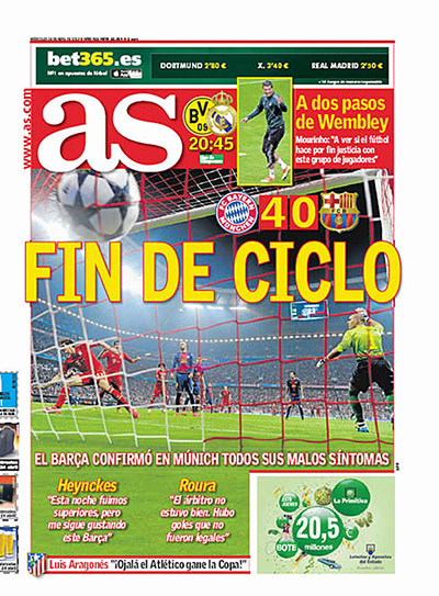 Barca Front Pages: Barca front pages reaction